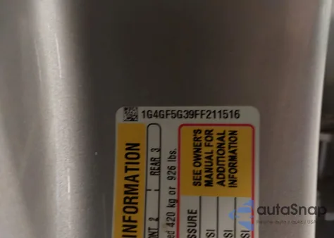 2015 Buick Lacrosse Premium Ii from USA, damaged, VIN 1G4GF5G39FF211516